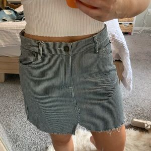 Striped navy/white mini skirt from Scout (Italy)